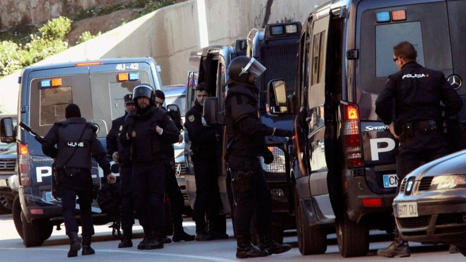 Imagen de archivo de una redada policial contra el terrorismo yihadista