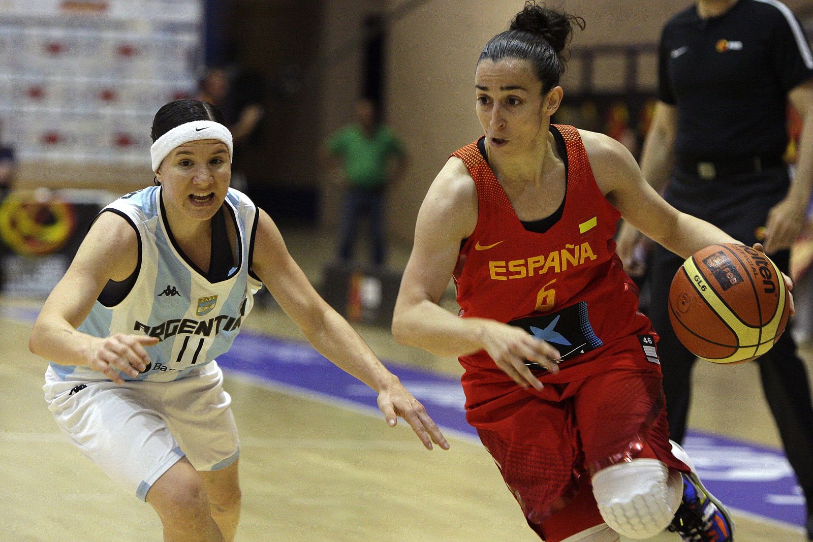 La base de la selección española de baloncesto Silvia Domínguez.