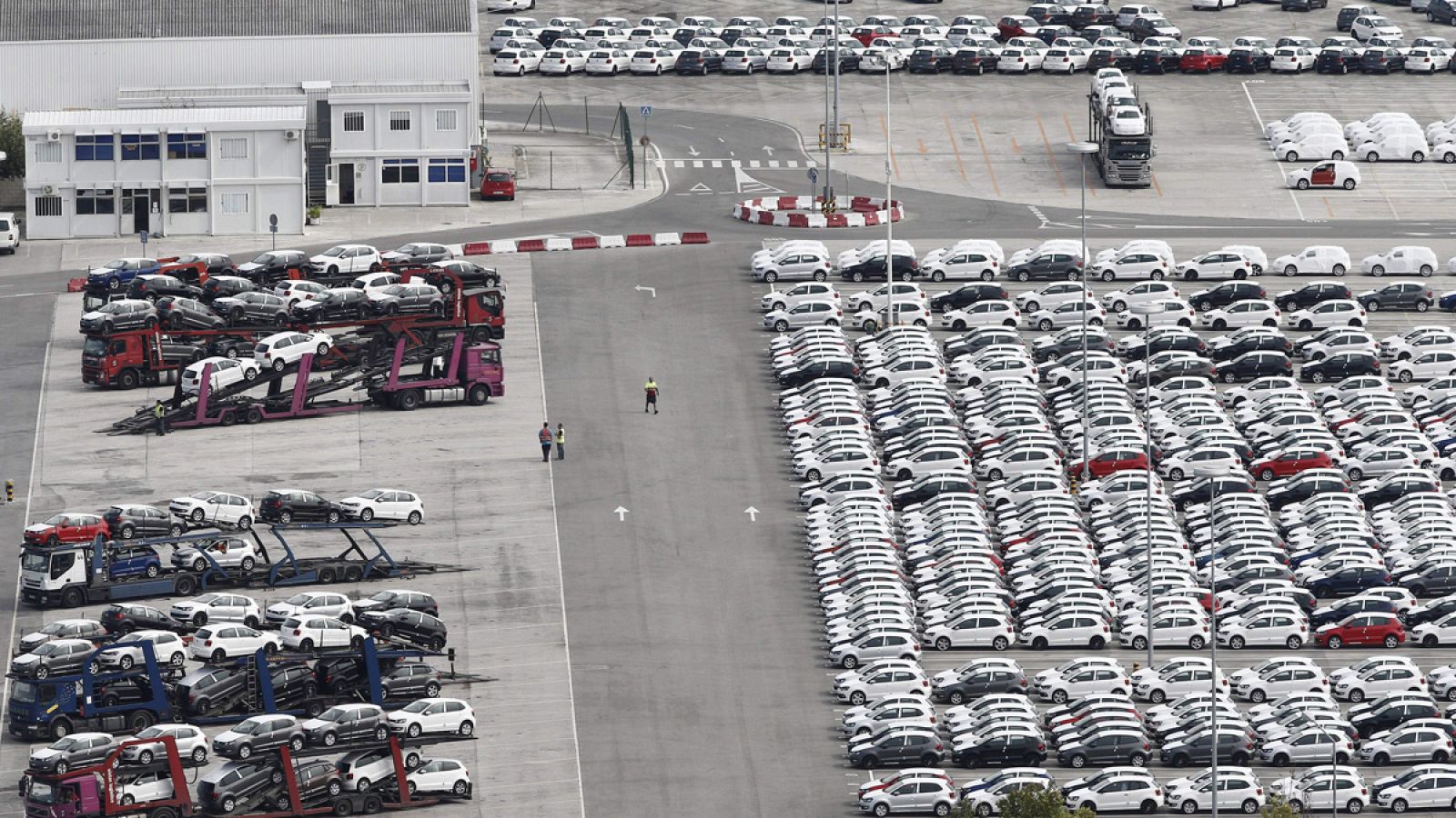 Vista de la planta de Volkswagen en Pamplona