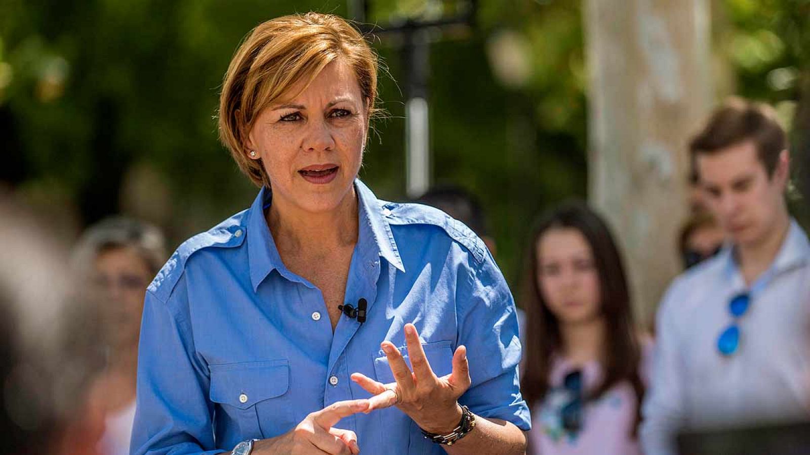 La secretaria general del PP durante un acto público en Toledo.