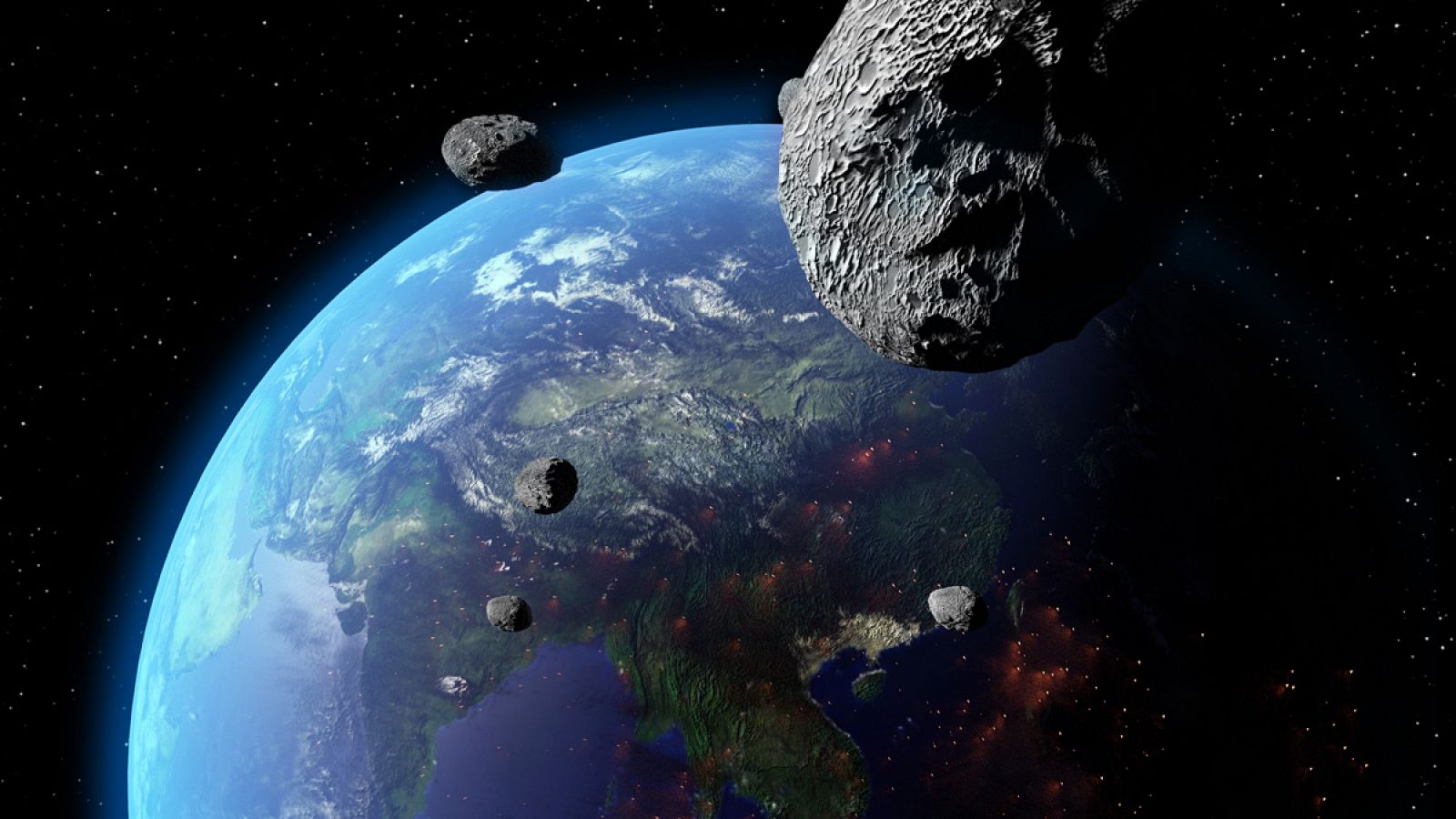 Un asteroide cerca del planeta Tierra