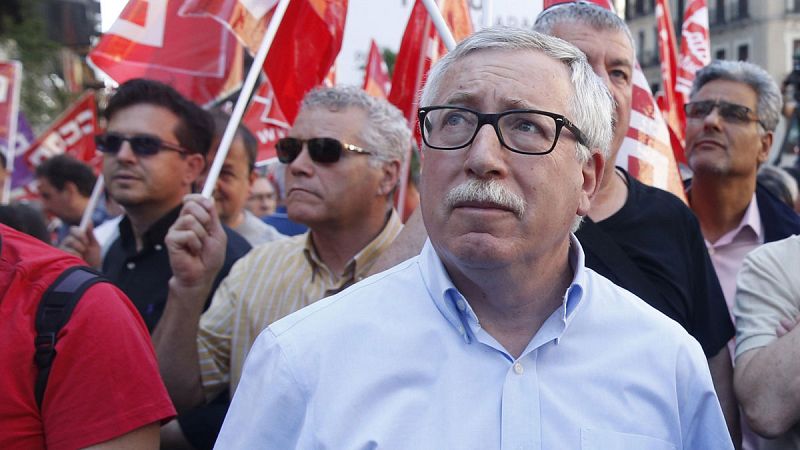 El líder de CC.OO. en una asamblea abierta en Callao
