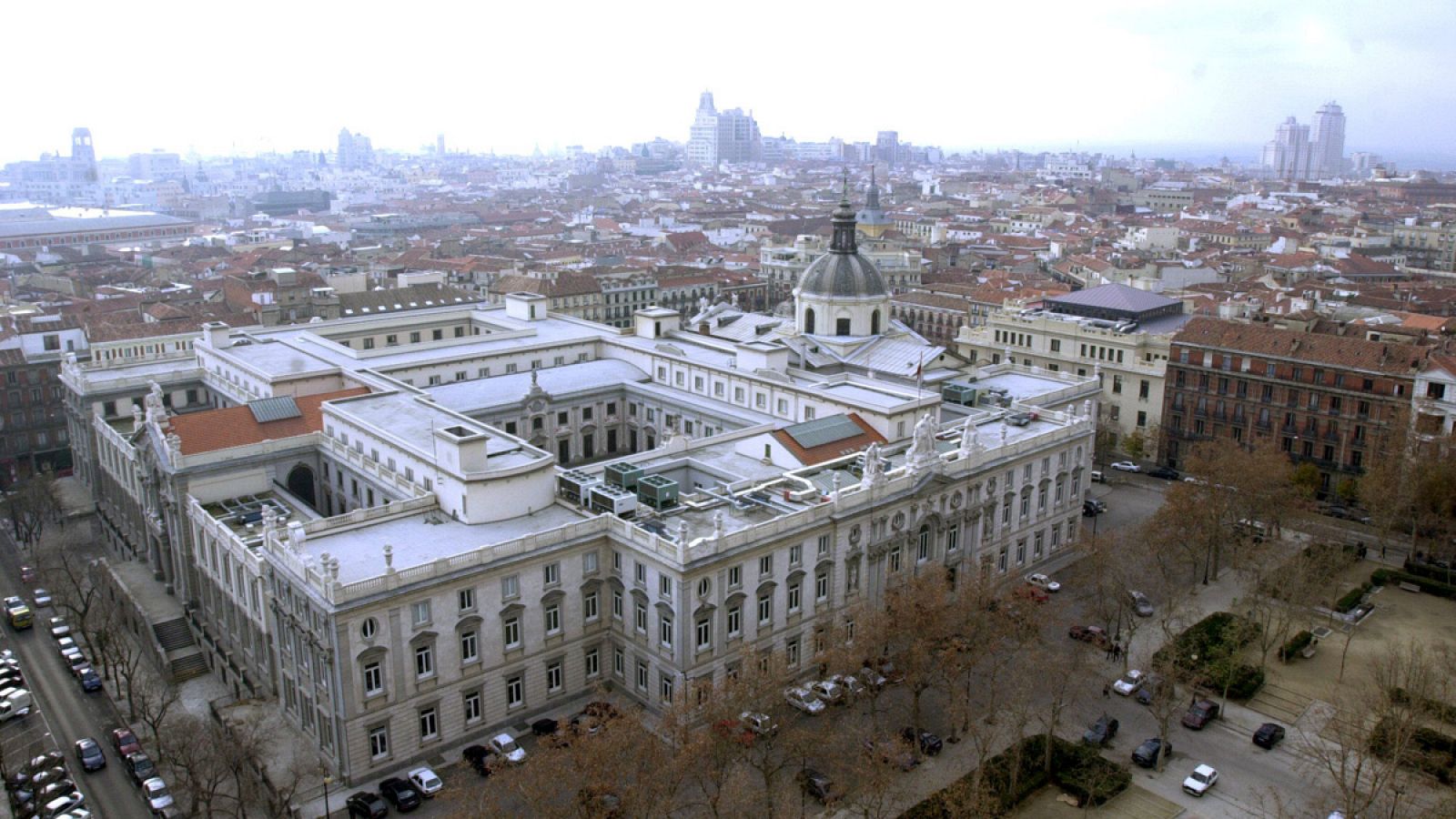 Vista aérea del Tribunal Supremo en Madrid