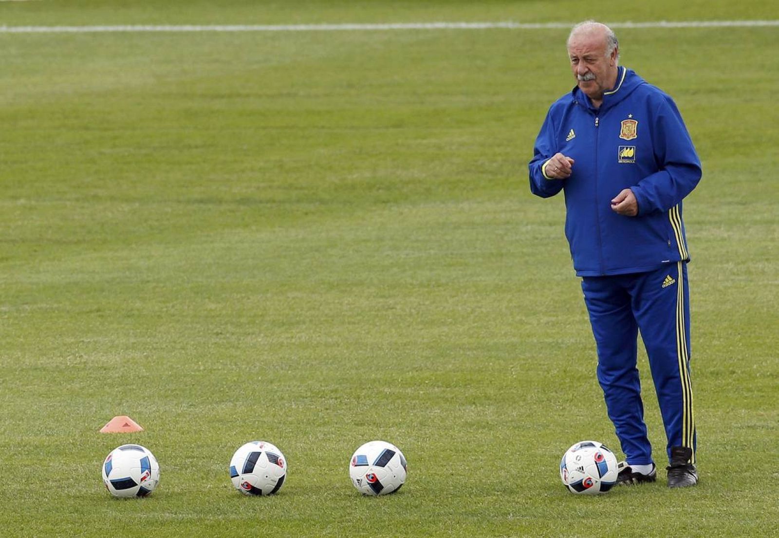 El seleccionador español Vicente del Bosque.