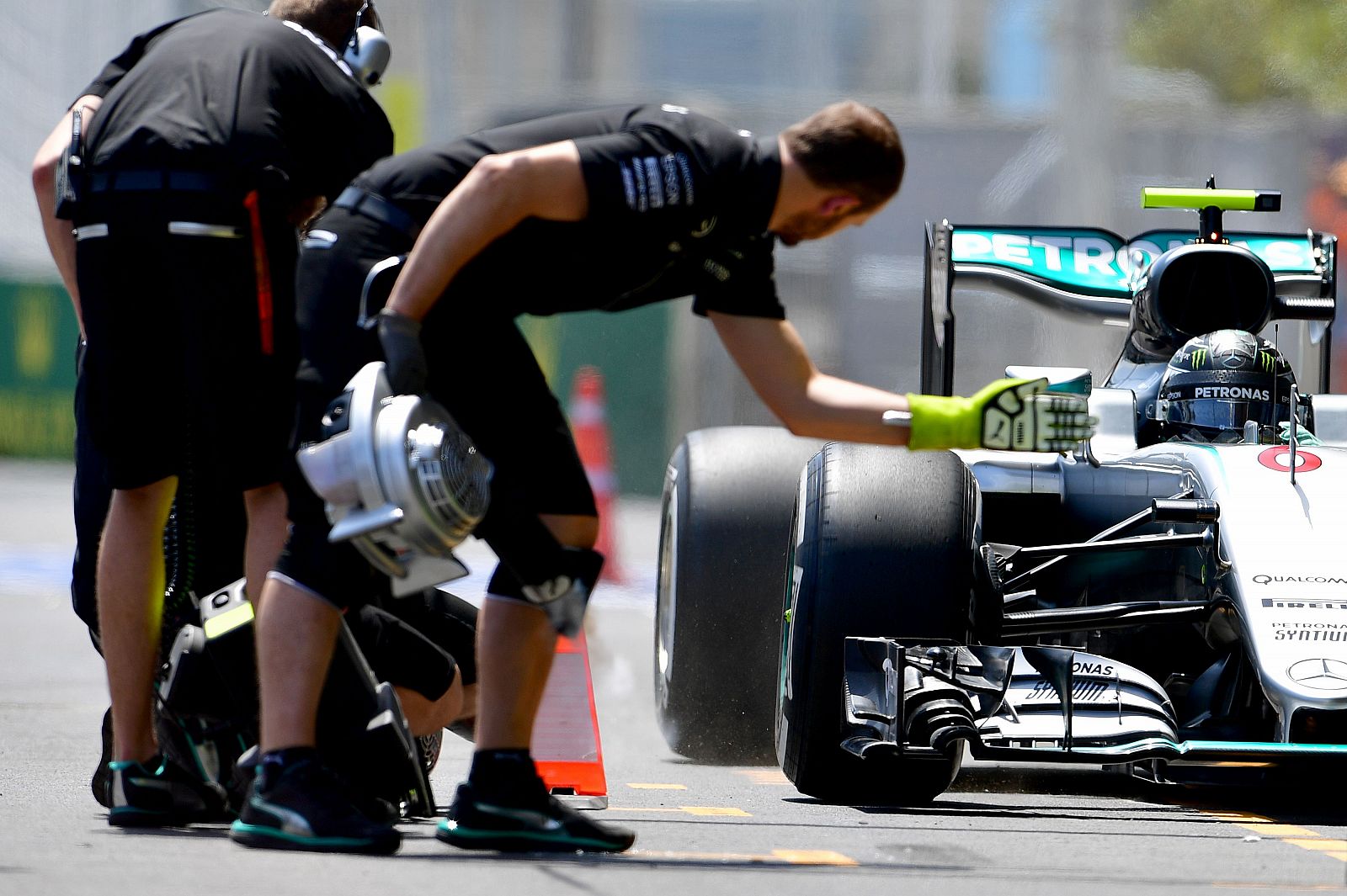 Rosberg durante la calificación del GP de Europa en Bakú