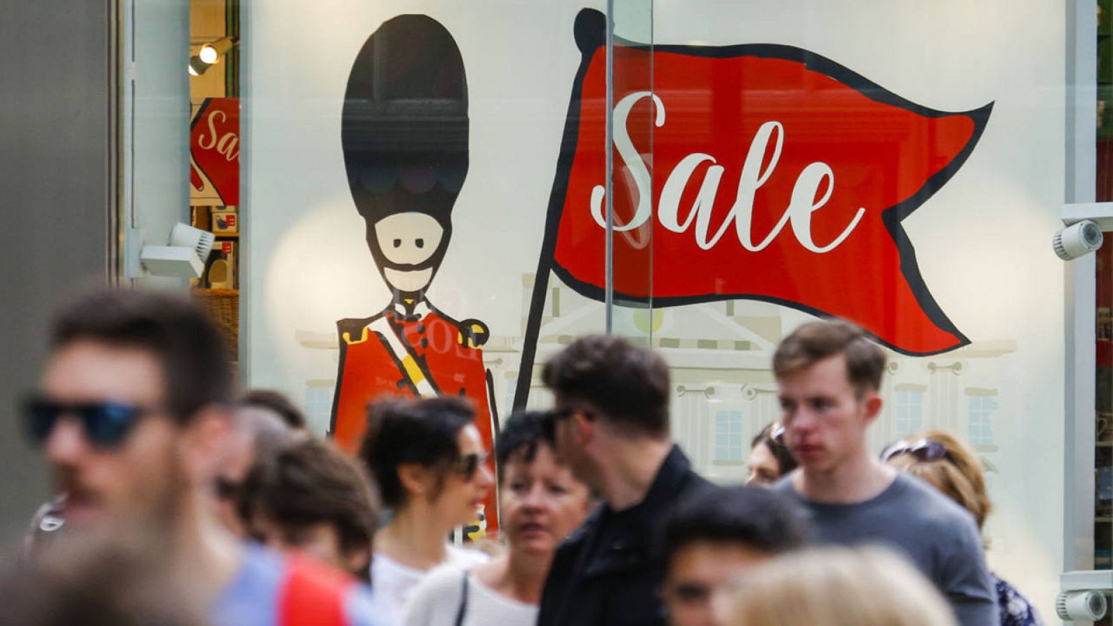 Una calle comercial en el centro de Londres