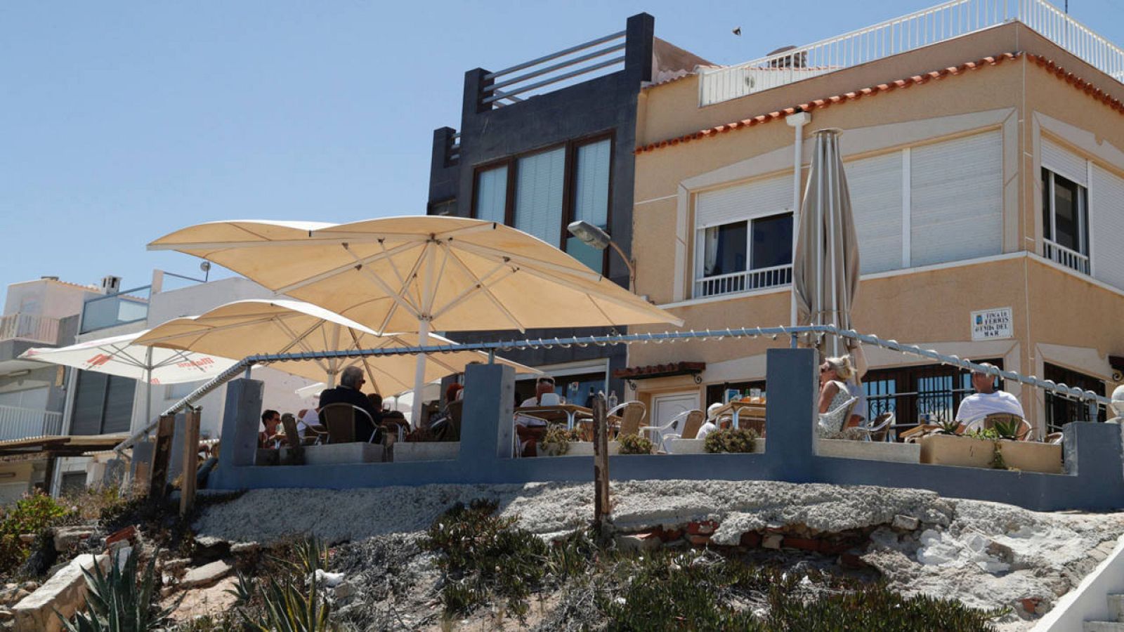 Una terraza en la localidad alicantina de Orihuela