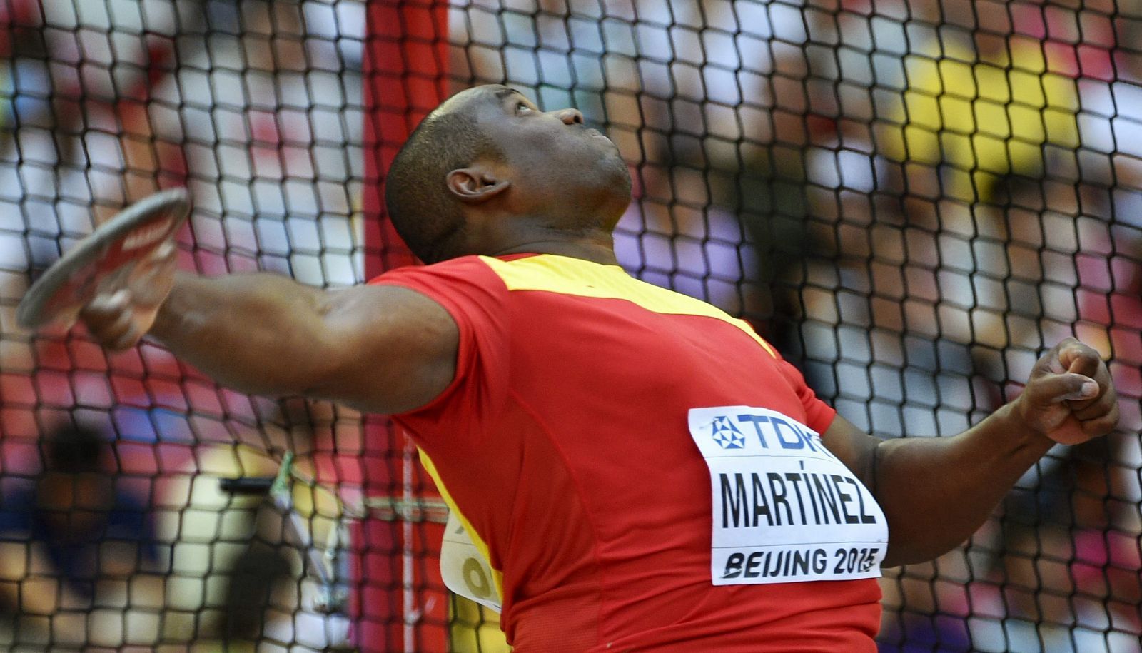 El español Lois Maikel Martínez durante una competición.