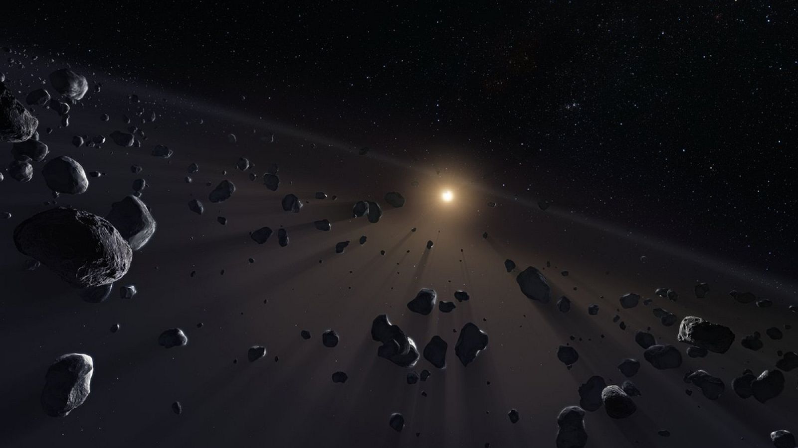 Imagen del Cinturón de Kuiper, del que forman parte algunos de los objetos y cometas catalogados.