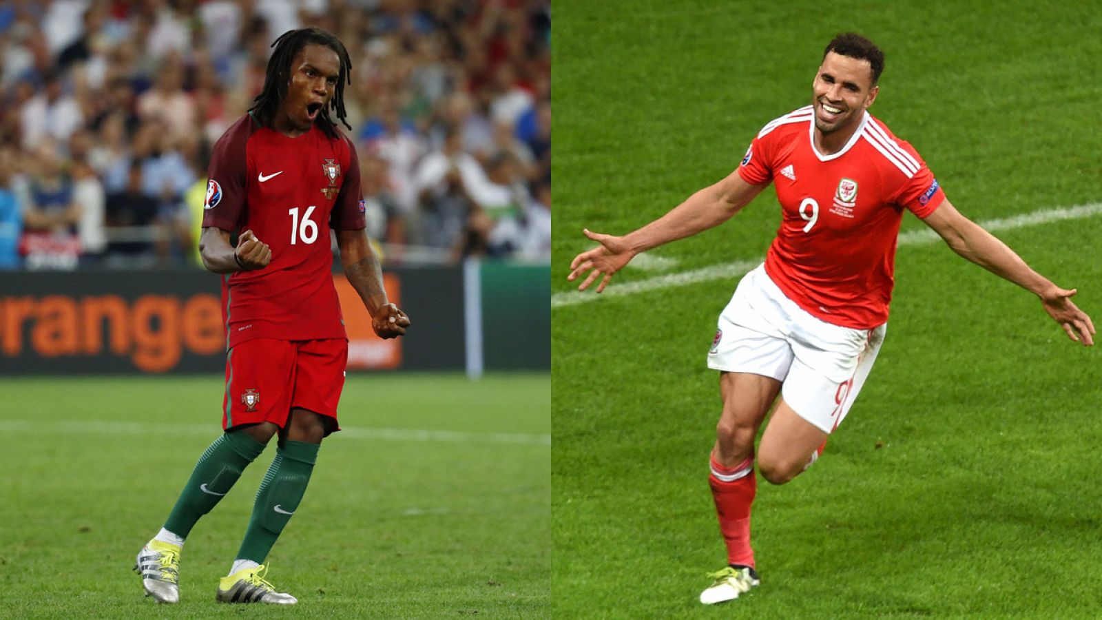 Renato y Robson Kanu durante la Eurocopa.