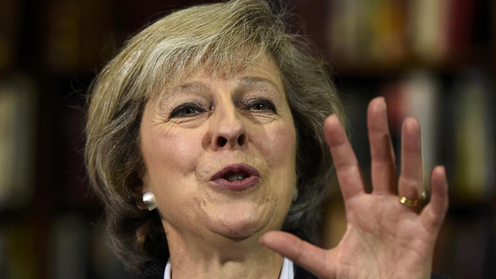 Theresa May, ministra del Interior británica y candidata a la sucesión de David Cameron