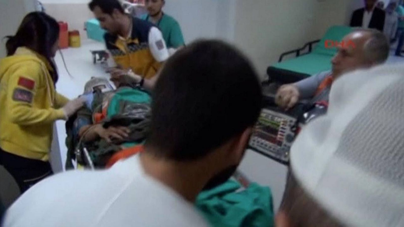 Imagen de la agencia de noticias DHA de uno de los heridos