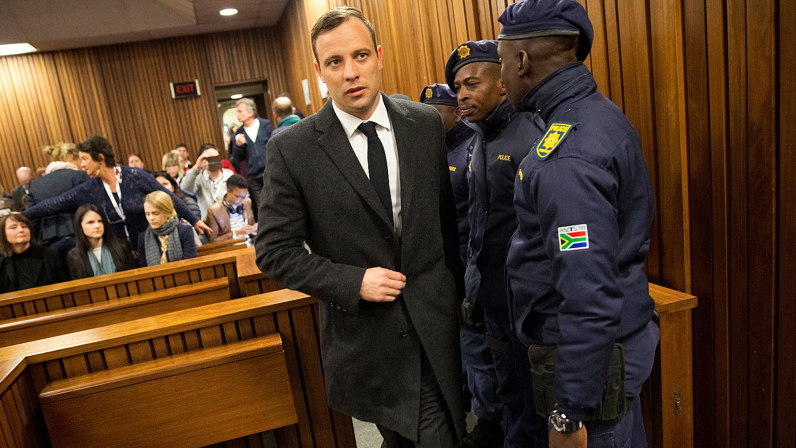 Oscar Pistorius, en su juicio en Pretoria.