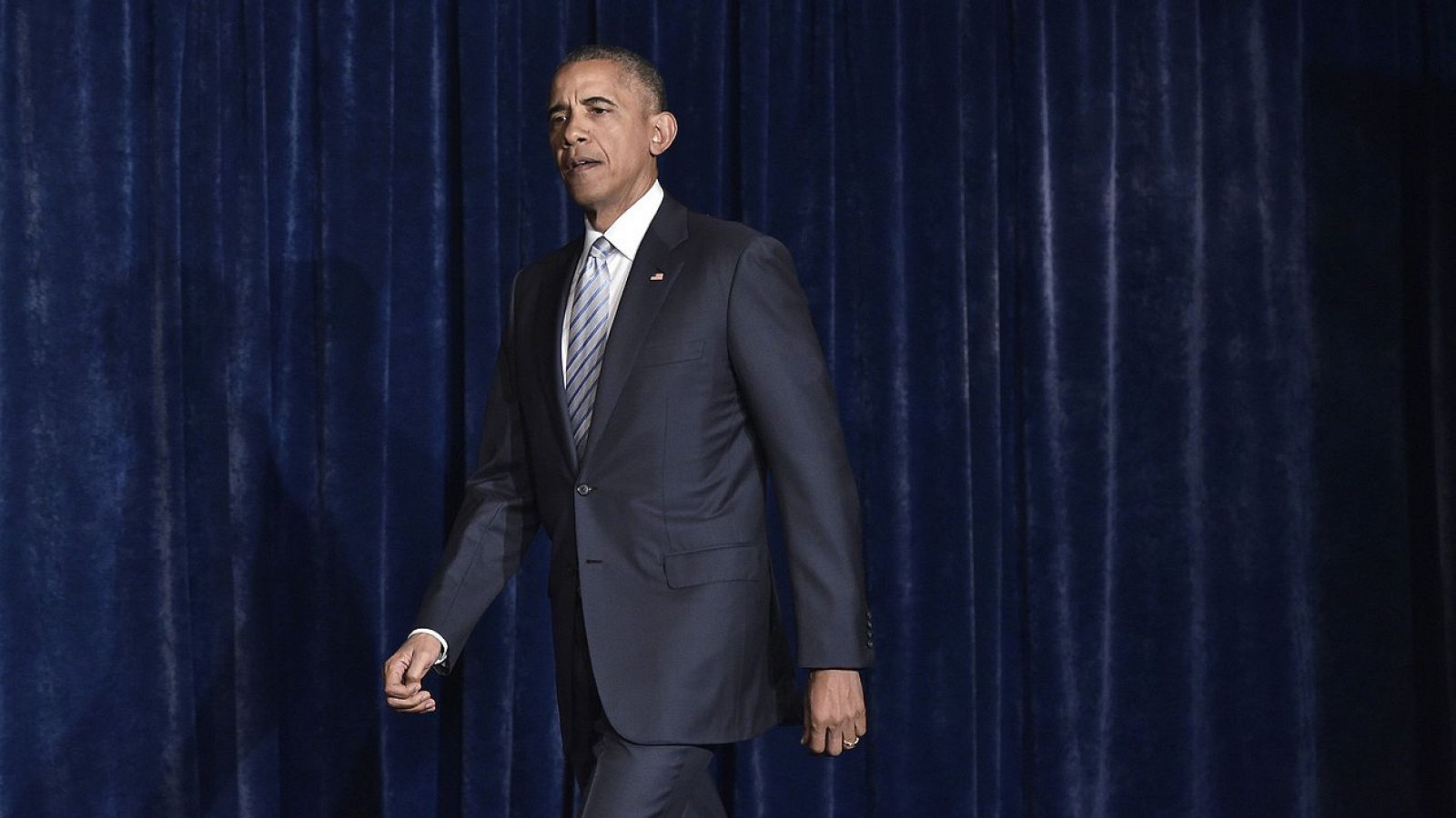 El presidente de EE.UU., Barack Obama, en Varsovia (Polonia), el 8 de julio de 2016.  AFP PHOTO / MANDEL NGAN