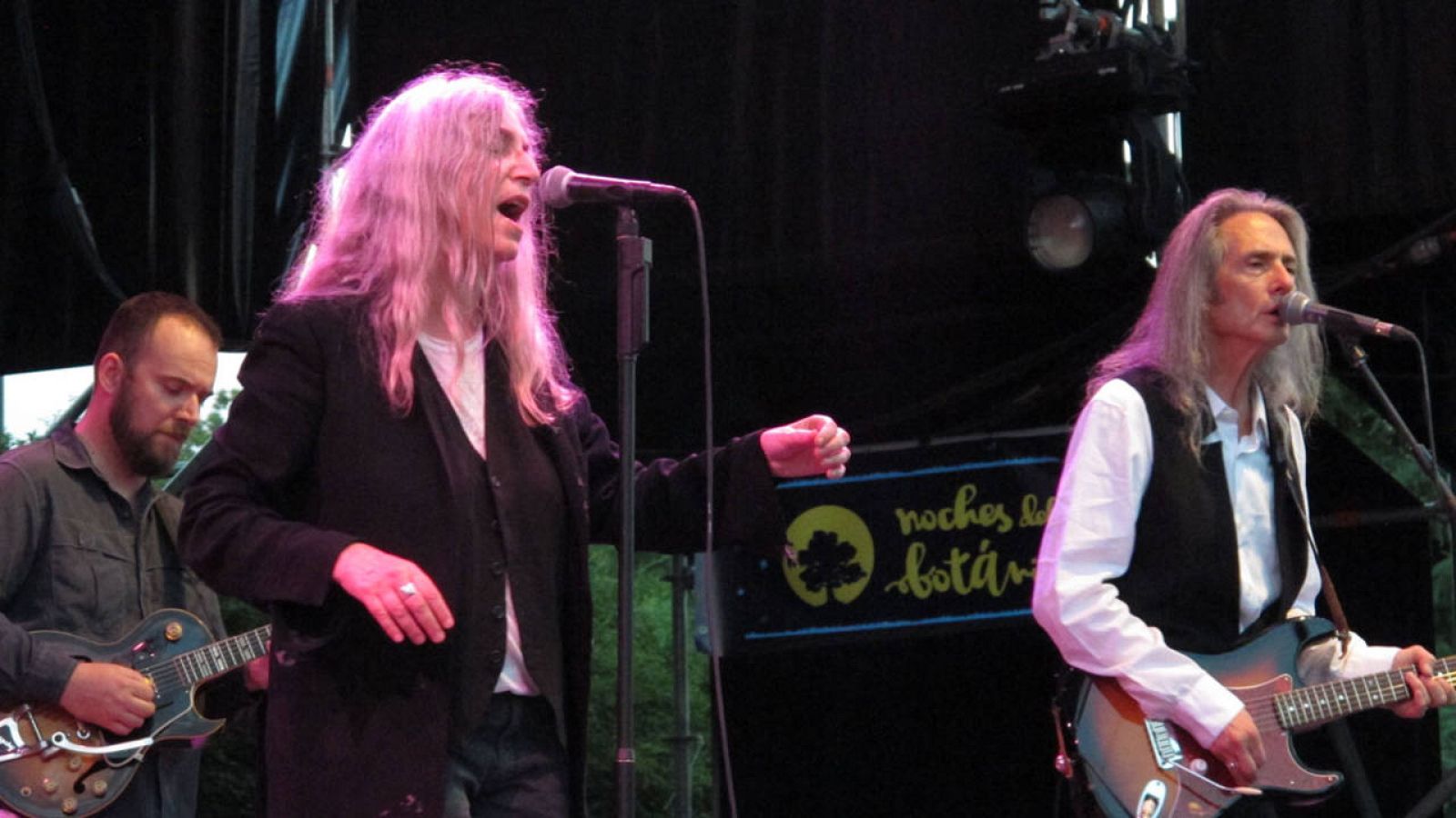 Smith en uno de los momentos de su actuación en el Jardín Botánico Alfonso XIII de Madrid. 