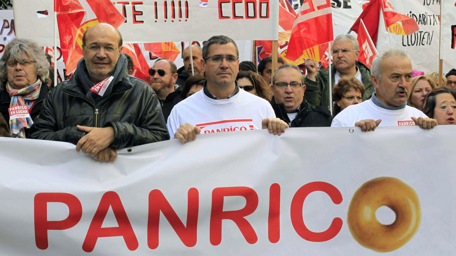 Imagen de archivo de una manifestación de los trabajadores de Panrico
