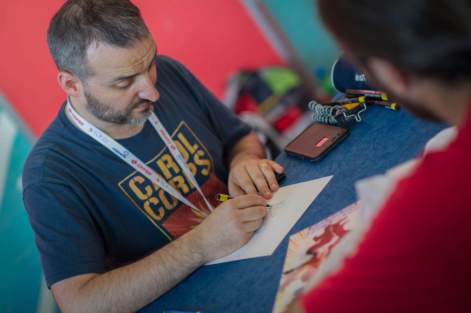 David López en la firma de libros en la TLP Tenerife 2016