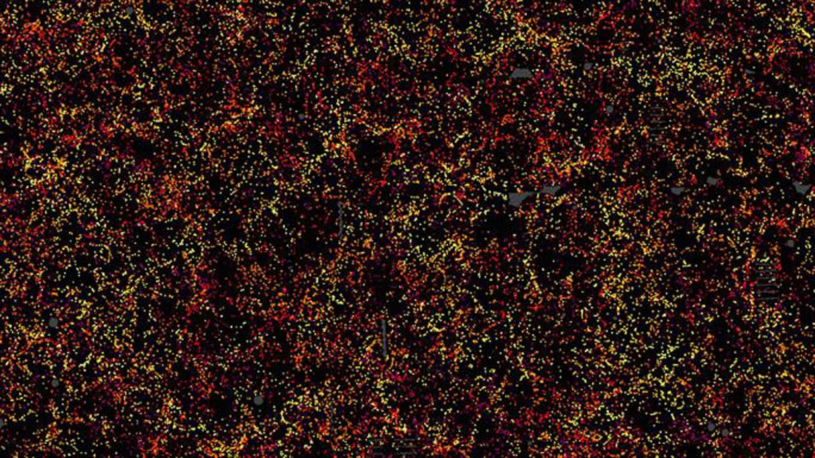 Imagen de una vigésima parte del cielo, una porción de 6.000 millones de años luz de ancho.