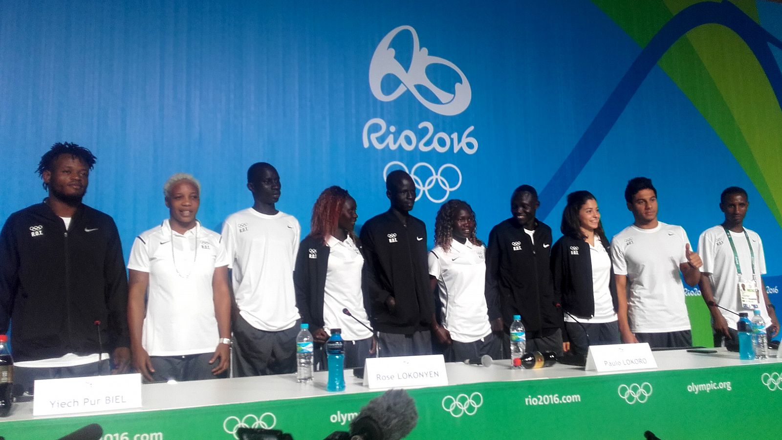 El equipo olímpico de refugiados, al completo.