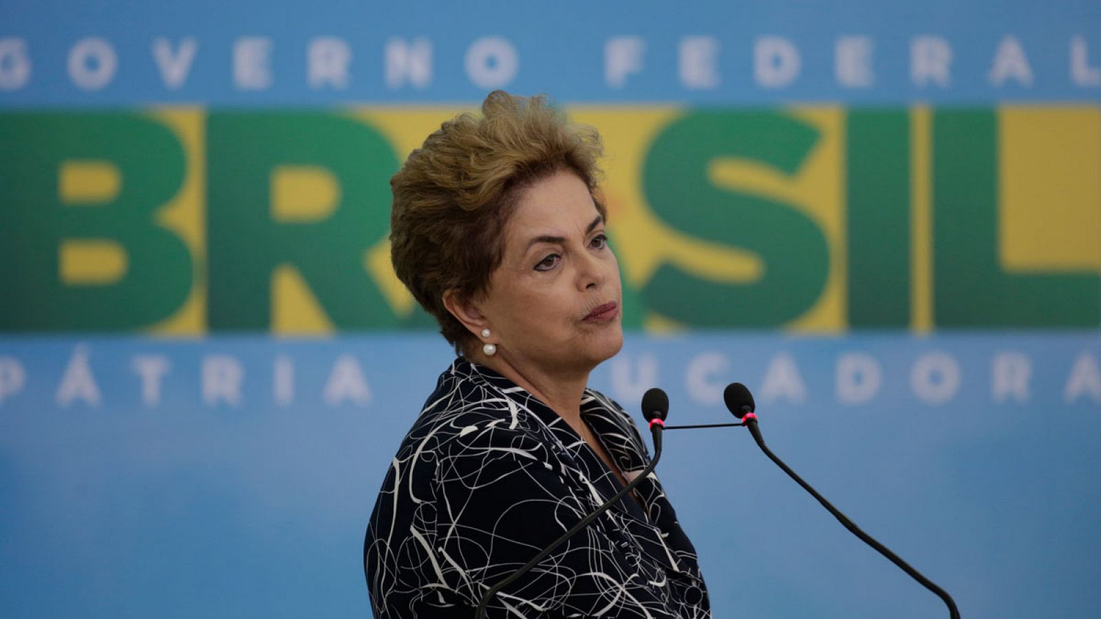 La presidenta suspendida de Brasil Dilma Rousseff en una imagen de archivo de mayo de 2016 en el Palacio del Planalto.