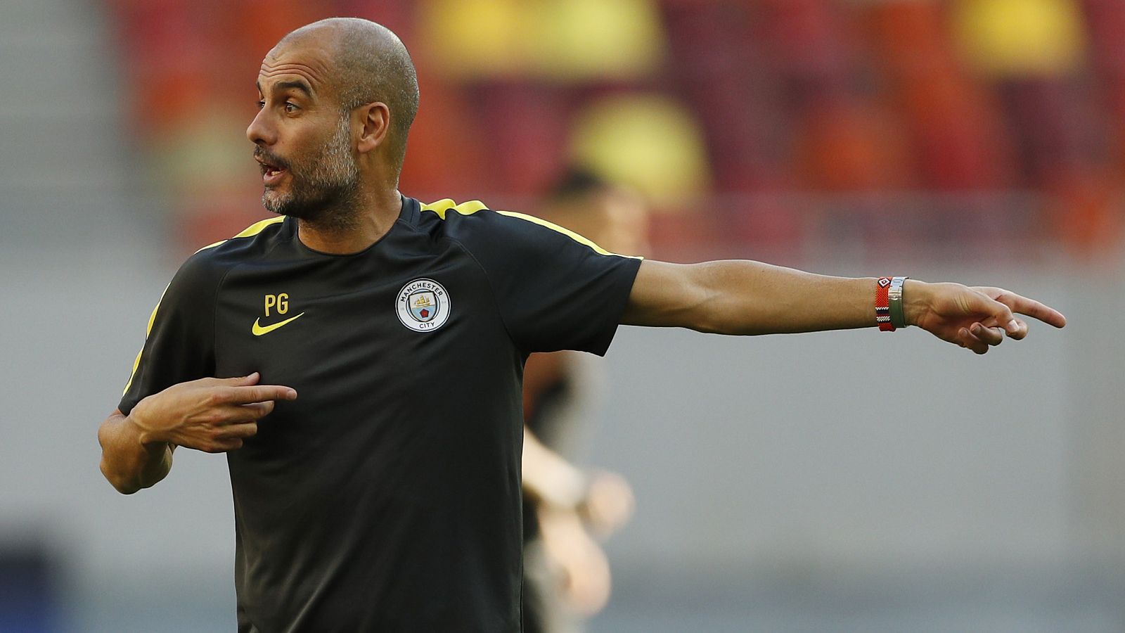 El entrenador del Manchester City, Josep Guardiola