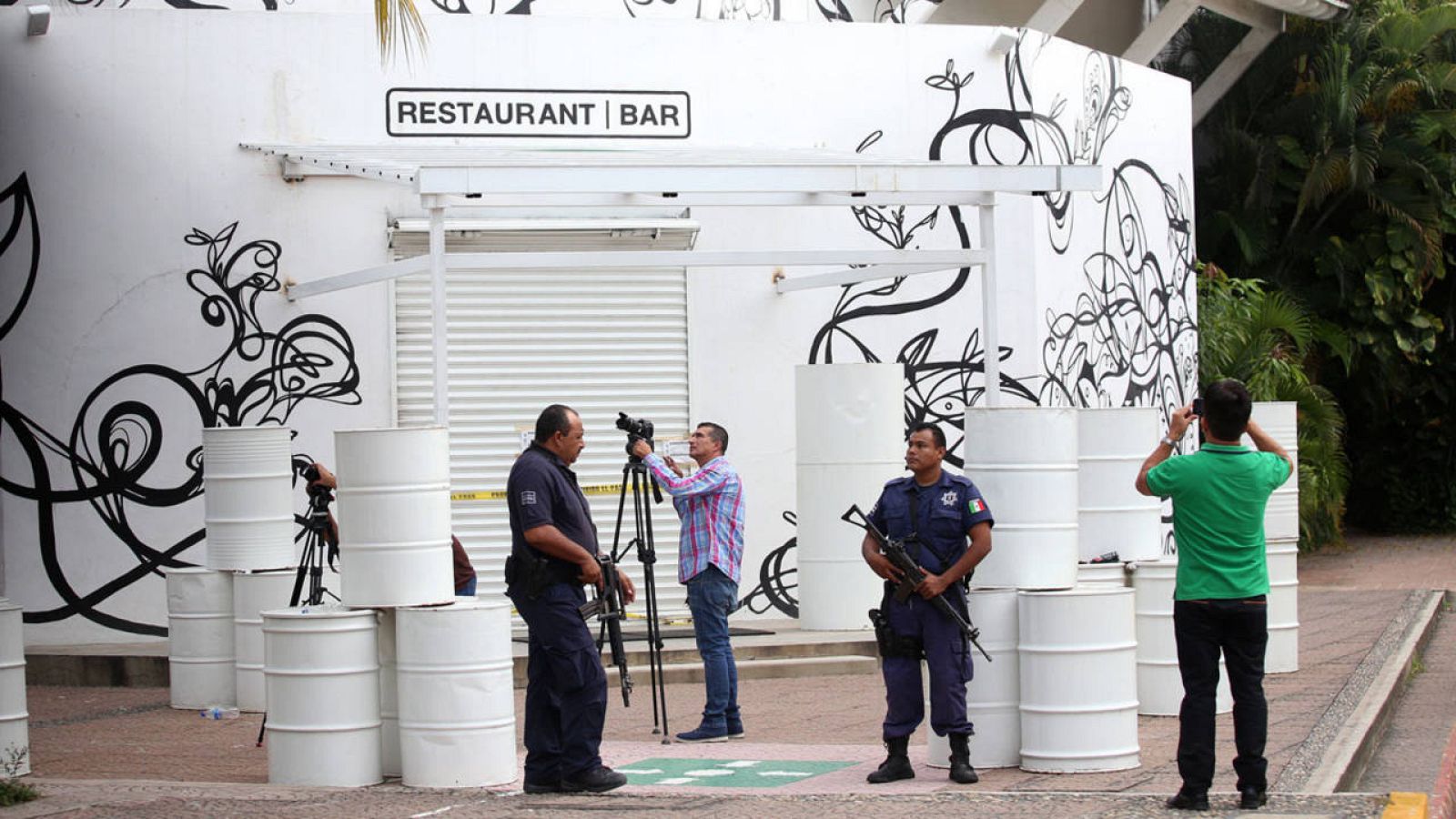  El restaurante La Leche, en Puerto Vallarta, en Jalisco, donde fueron secuestrado seis presuntos miembros del crimen organizado. 