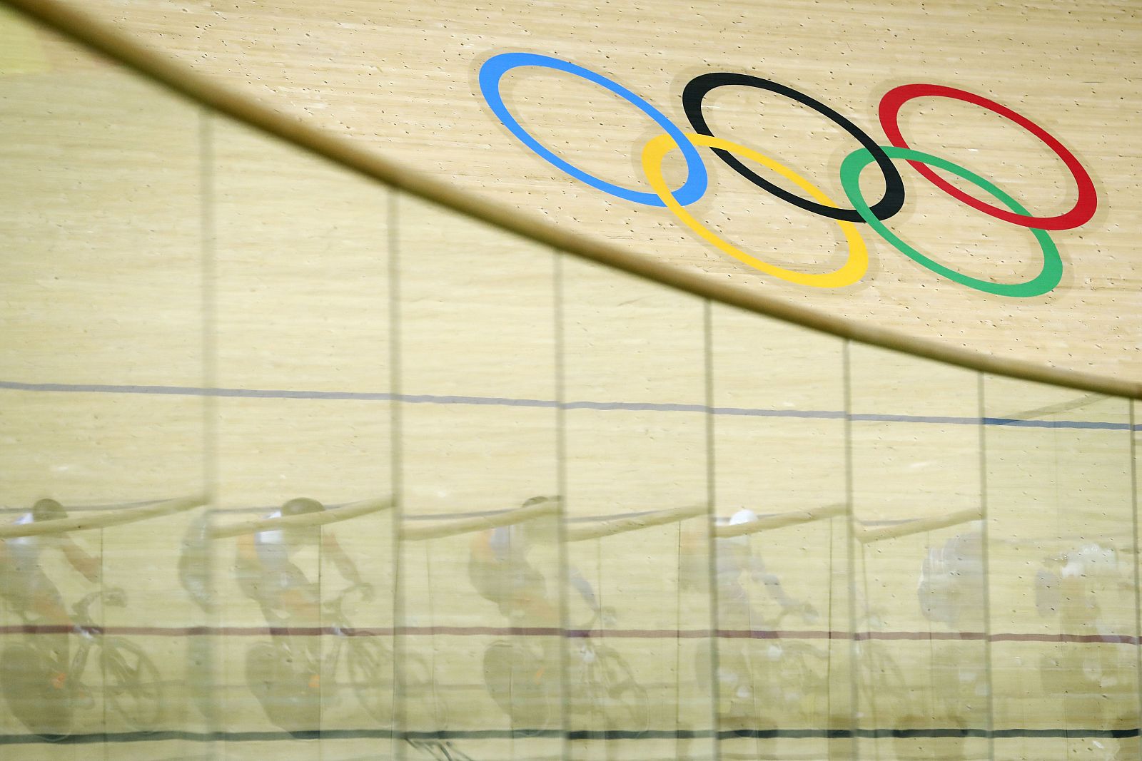 Una prueba olímpico en el velódromo de Río