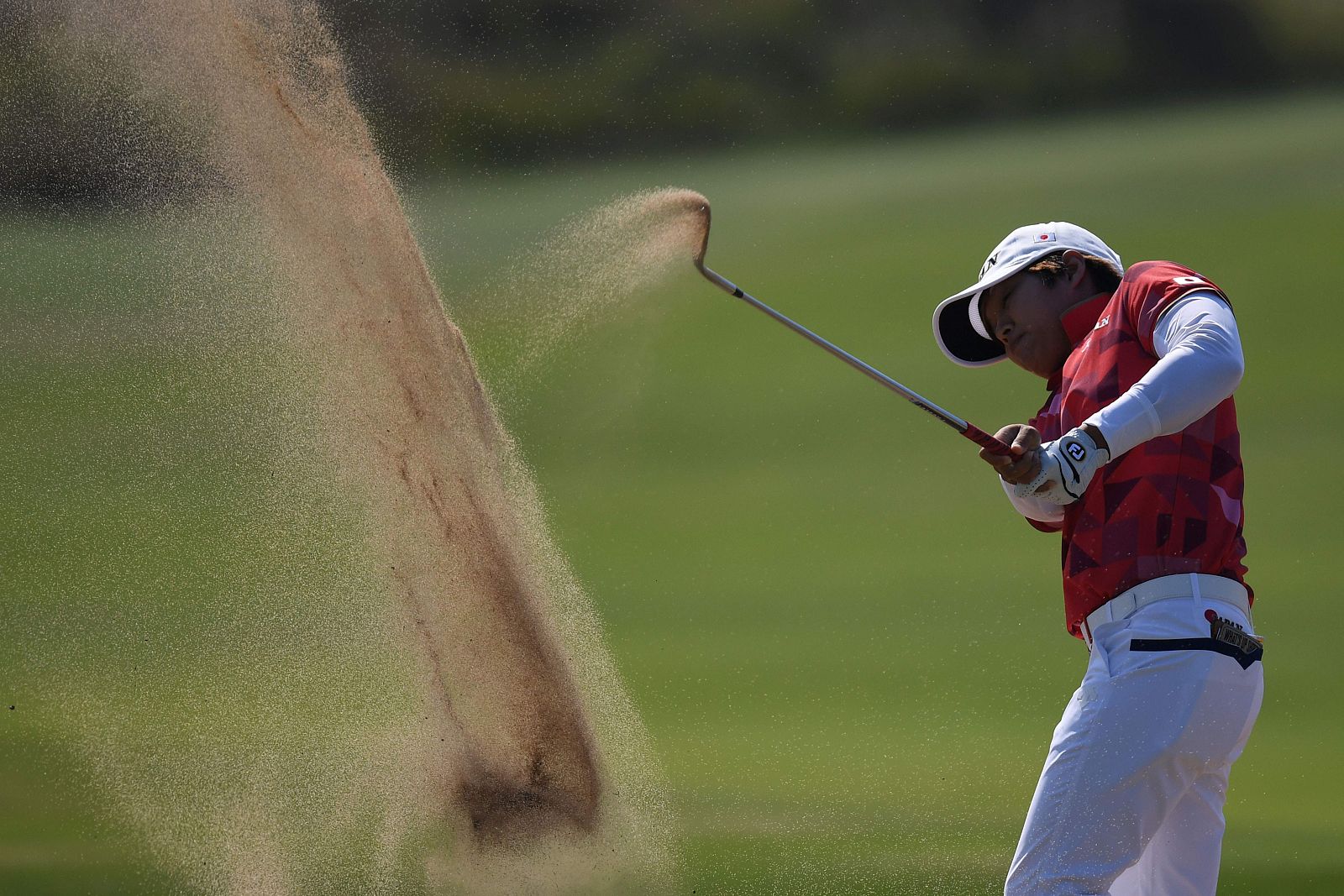 La golfista Harukyo Nomura compite en Río