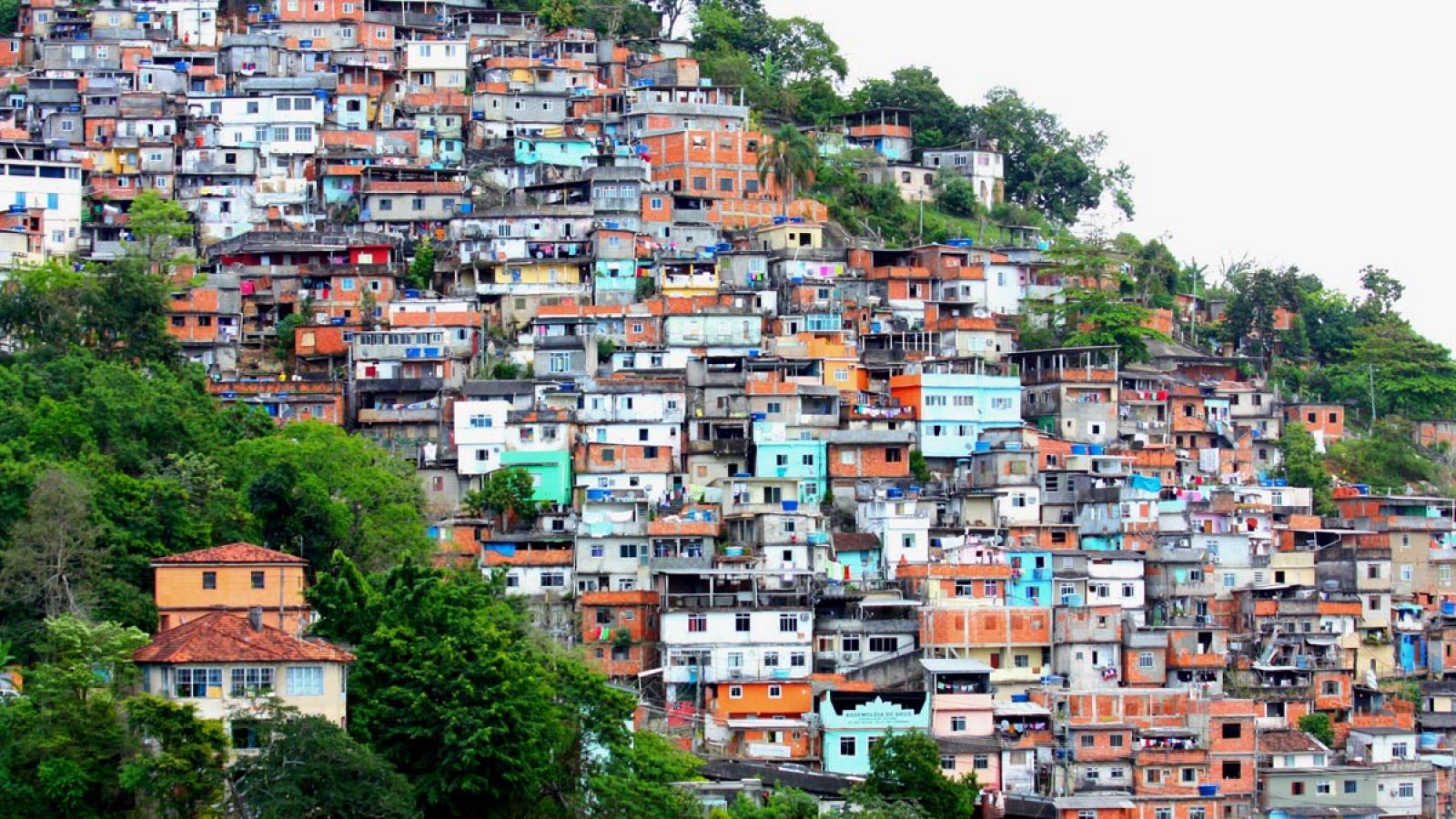 Vista aérea de una de las favelas de Río de Janeiro.