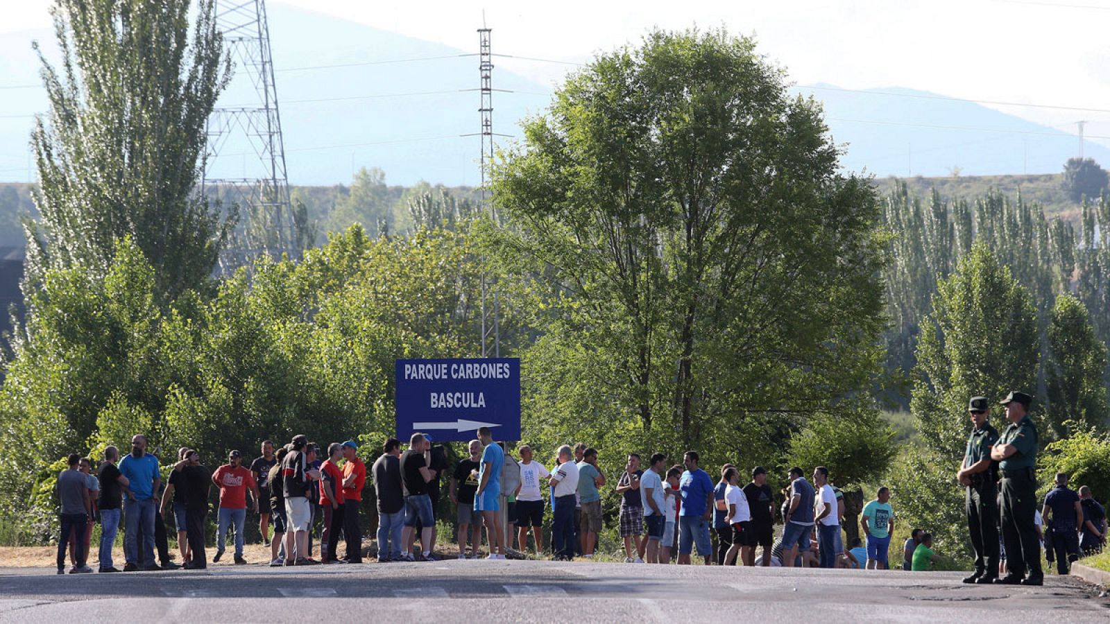 Protesta de los trabajadores de la Astur Leonesa el pasado 22 de julio de 2016