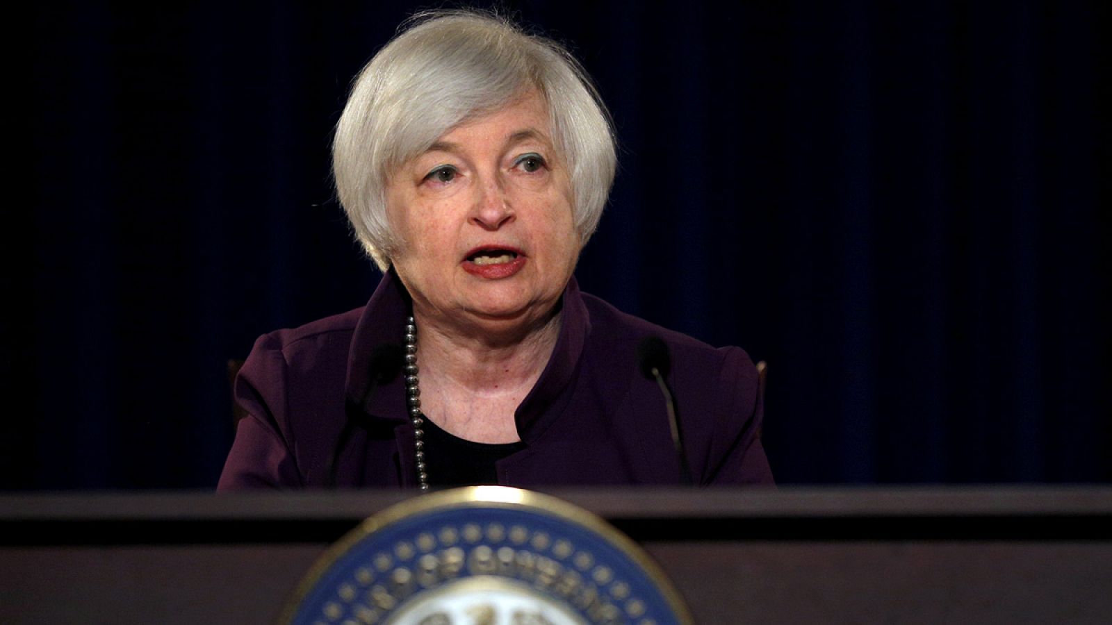 La presidenta de la Reserva Federal, Janet Yellen