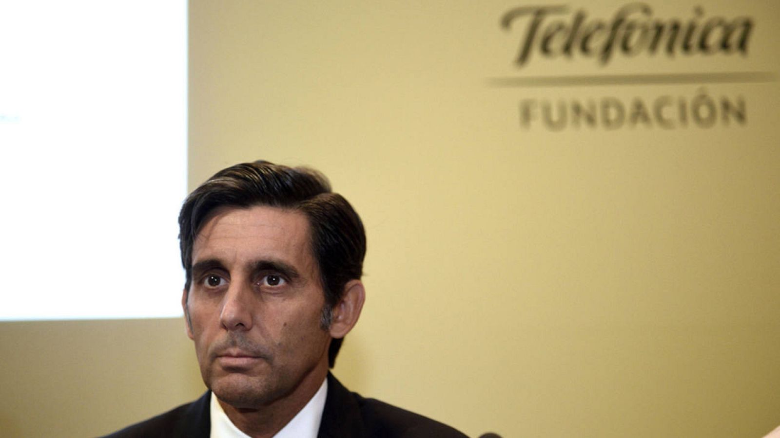 El presidente de Telefónica, José María Álvarez-Pallete, durante la inauguración del Encuentro de Telecomunicaciones y Economía Digital