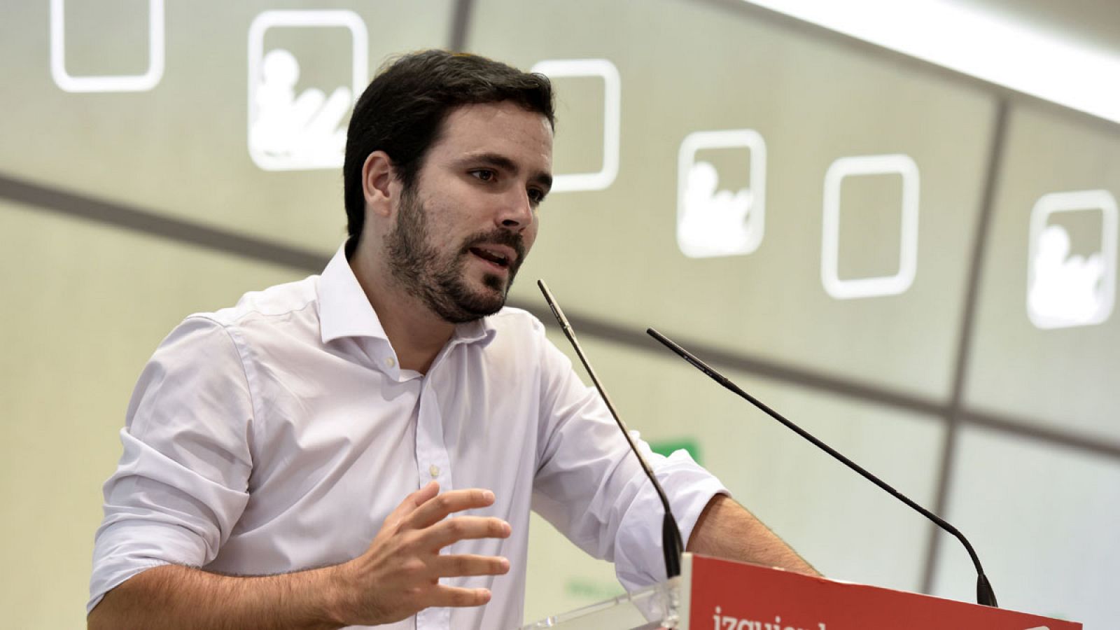 El coordinador federal de IU, Alberto Garzón