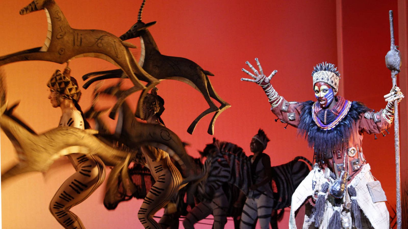 Un momento del pase gráfico de 'El Rey León'