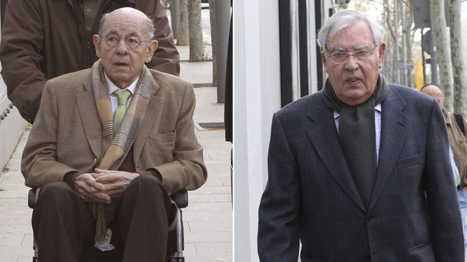 Los exresponsables del Palau de la Música Fèlix Millet y Jordi Montull