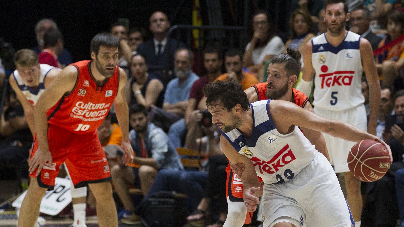 Sergio Llull, en el partido contra el Valencia