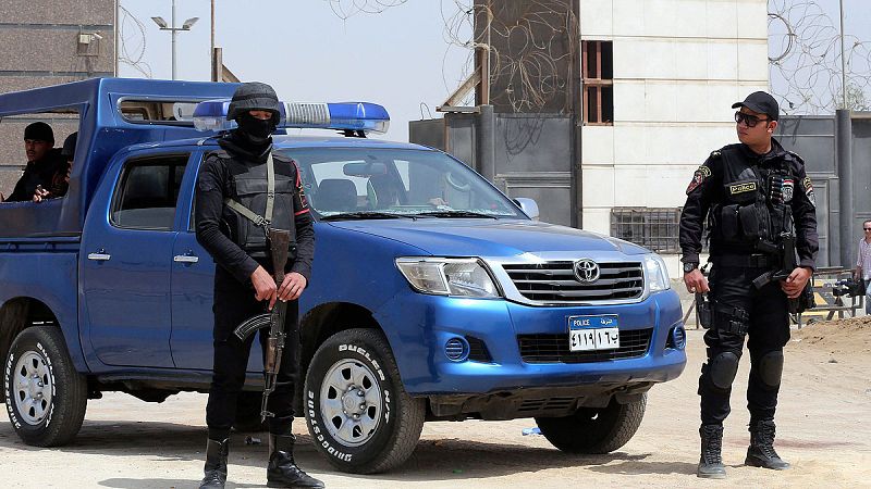 Agentes de policía egipcios en una imagen de archivo