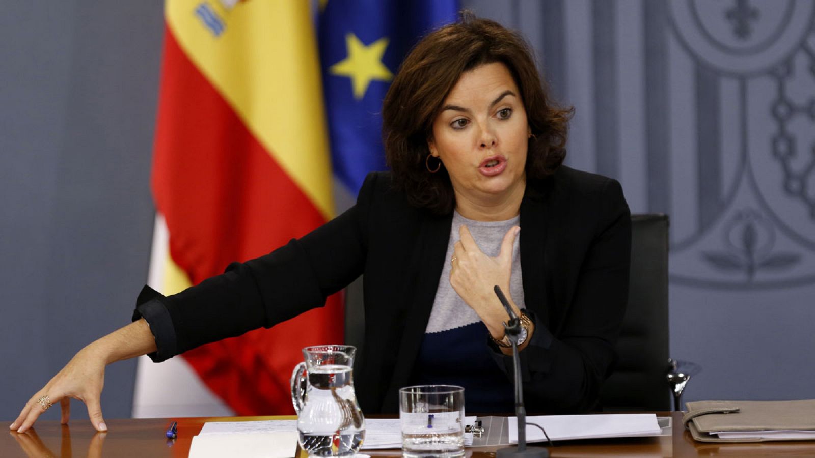 La vicepresidenta del Gobierno en funciones, Soraya Sáenz de Santamaría