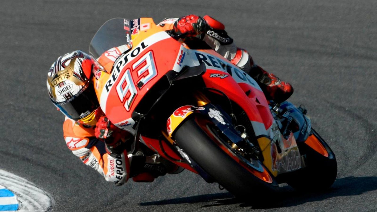 Márquez durante la carrera de Motegi