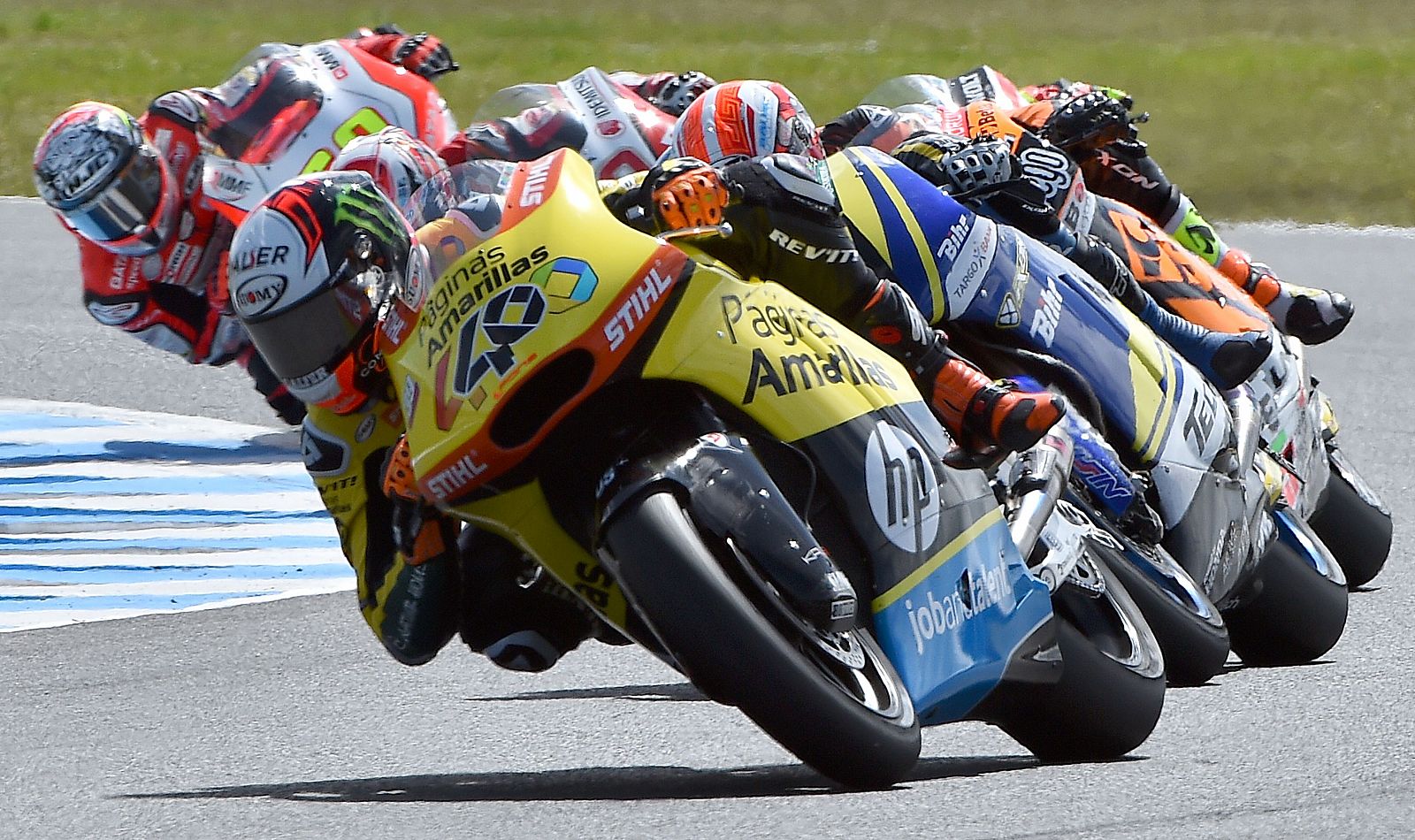 Álex Rins durante el pasado GP de Australia.