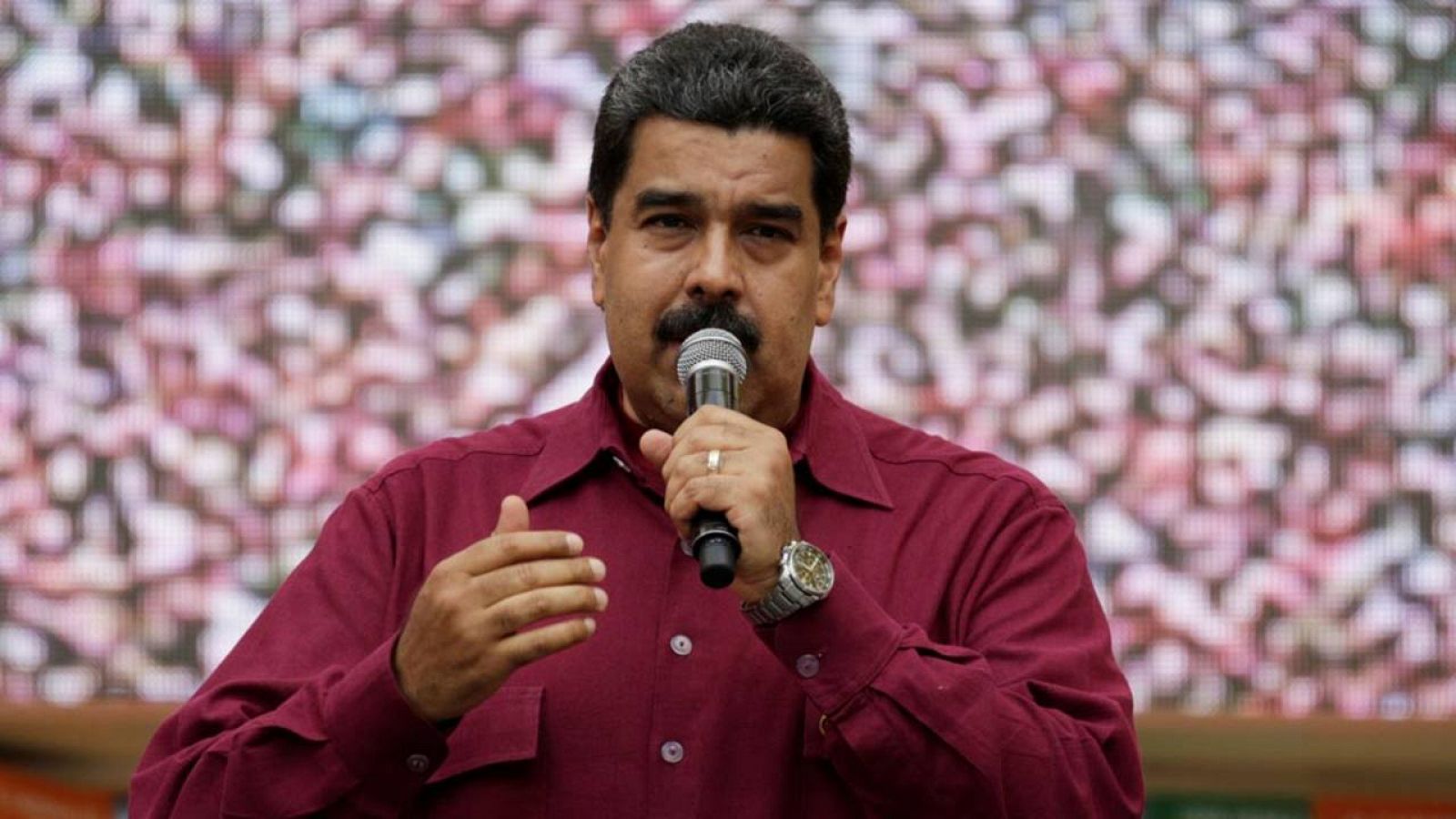 El presidente de Venezuela, Nicolás Maduro, durante un acto este viernes