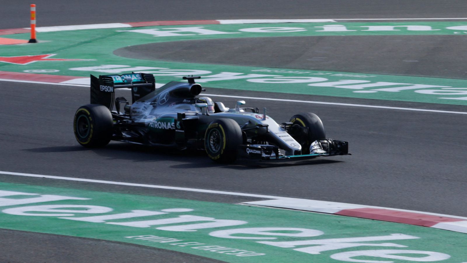 Lewis Hamilton, durante la sesión de clasificación