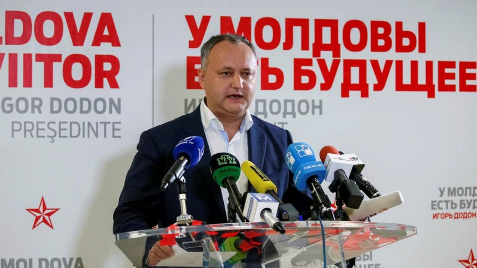 El socialista Igor Dodon, ganador de las presidenciales en Moldavia