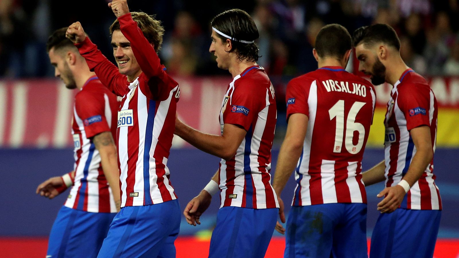 Griezmann ha sido el protagonista de la noche con sus dos goles.