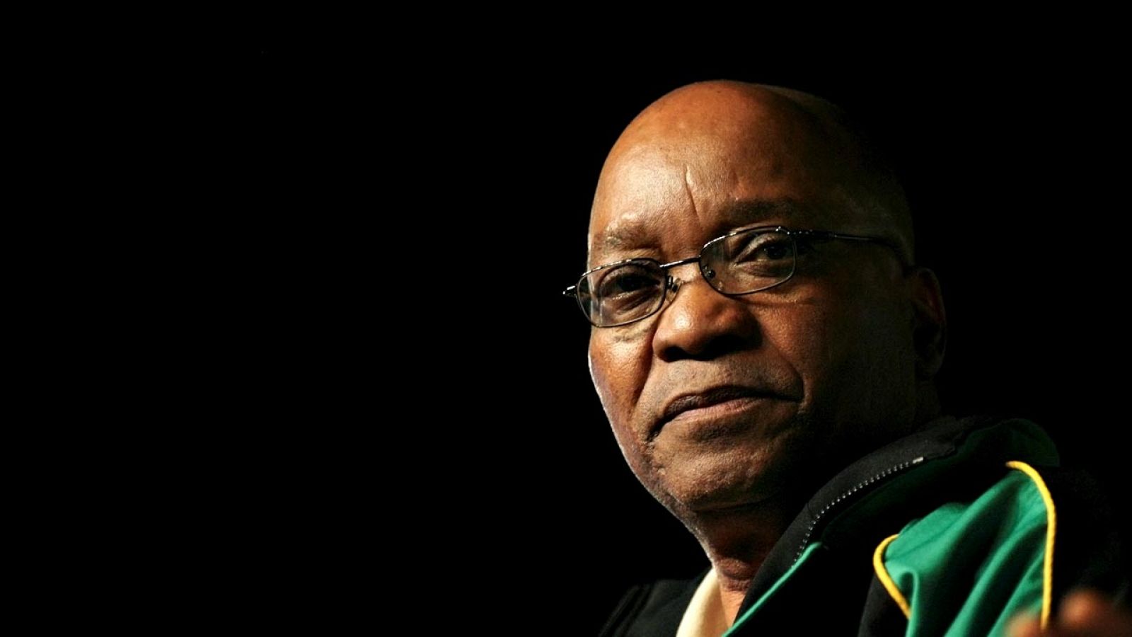 El presidente de Sudáfrica, Jacob Zuma, antes de un mitin de su partido