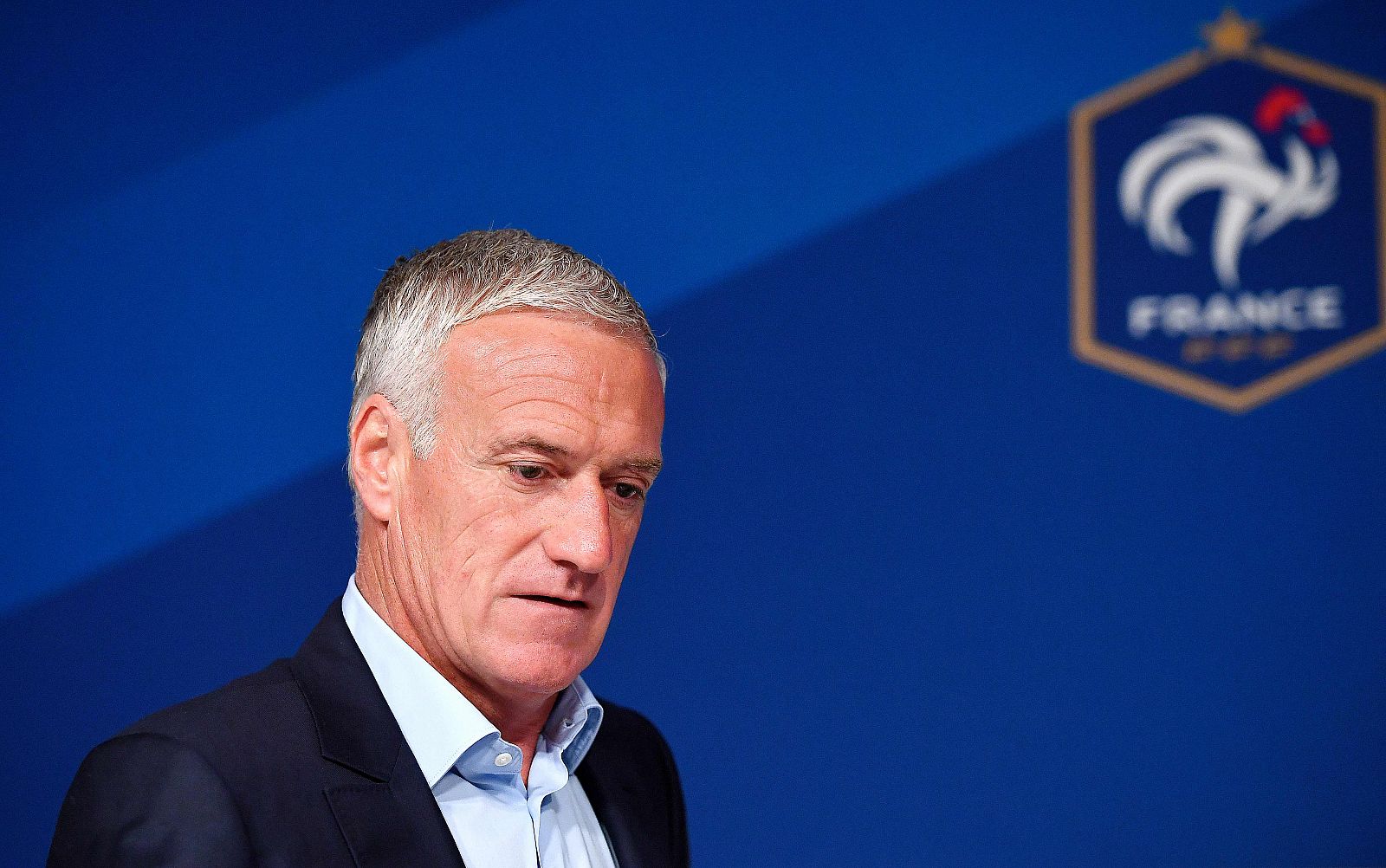 El seleccionador nacional de Francia, Didier Deschamps, durante la convocatoria.