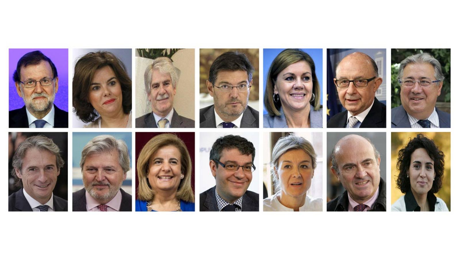 El nuevo equipo de Gobierno de Mariano Rajoy.