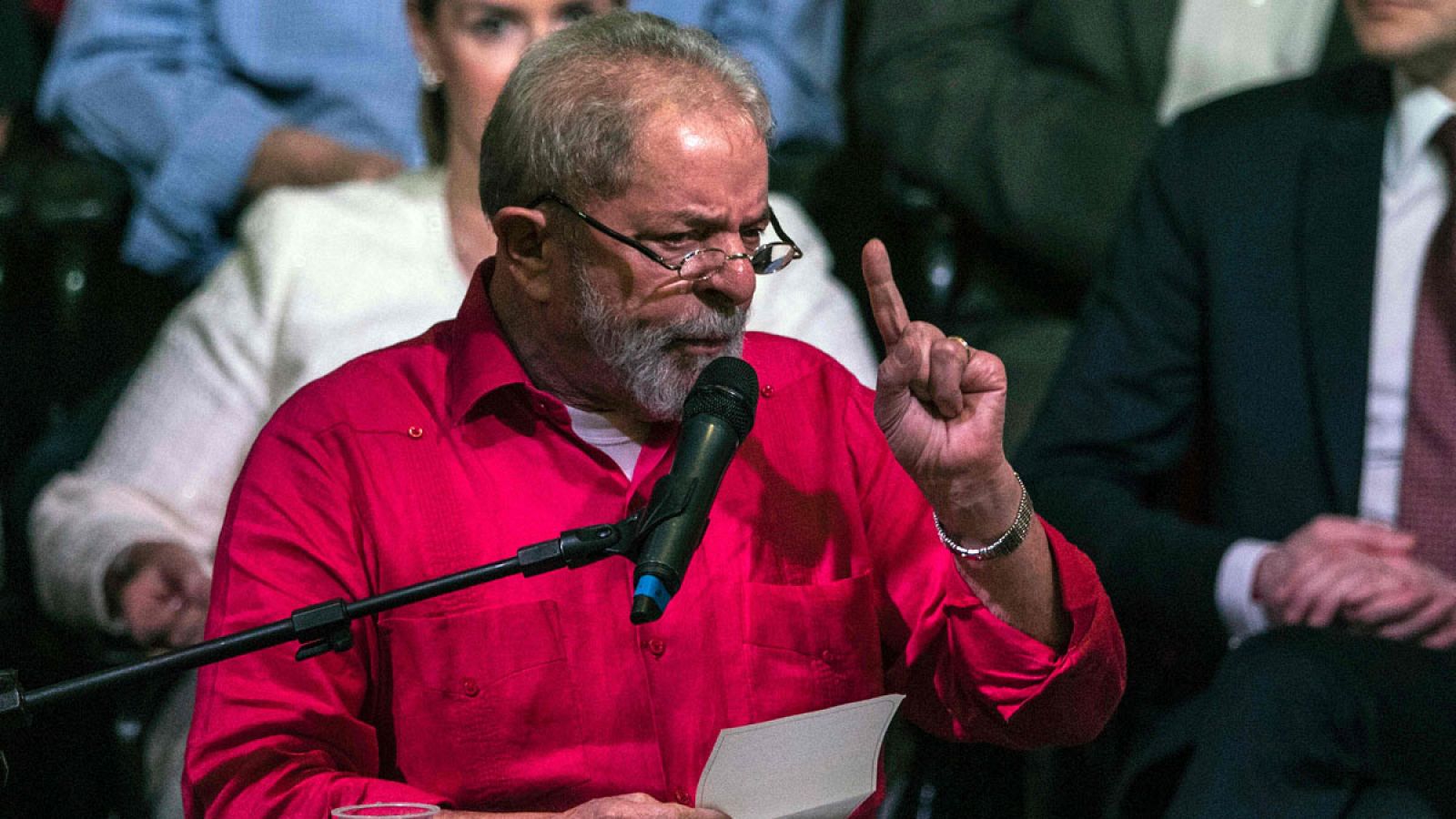 El expresidente brasileño Luiz Inácio Lula da Silva durante un acto este jueves, 10 de noviembre.