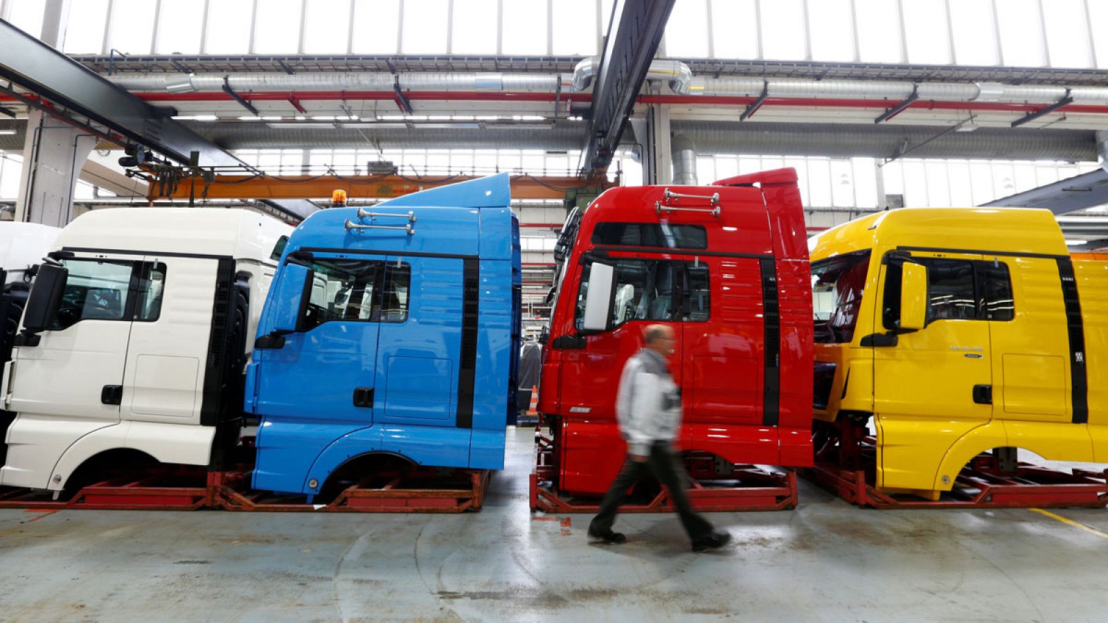 Una fábrica de camiones en Múnich