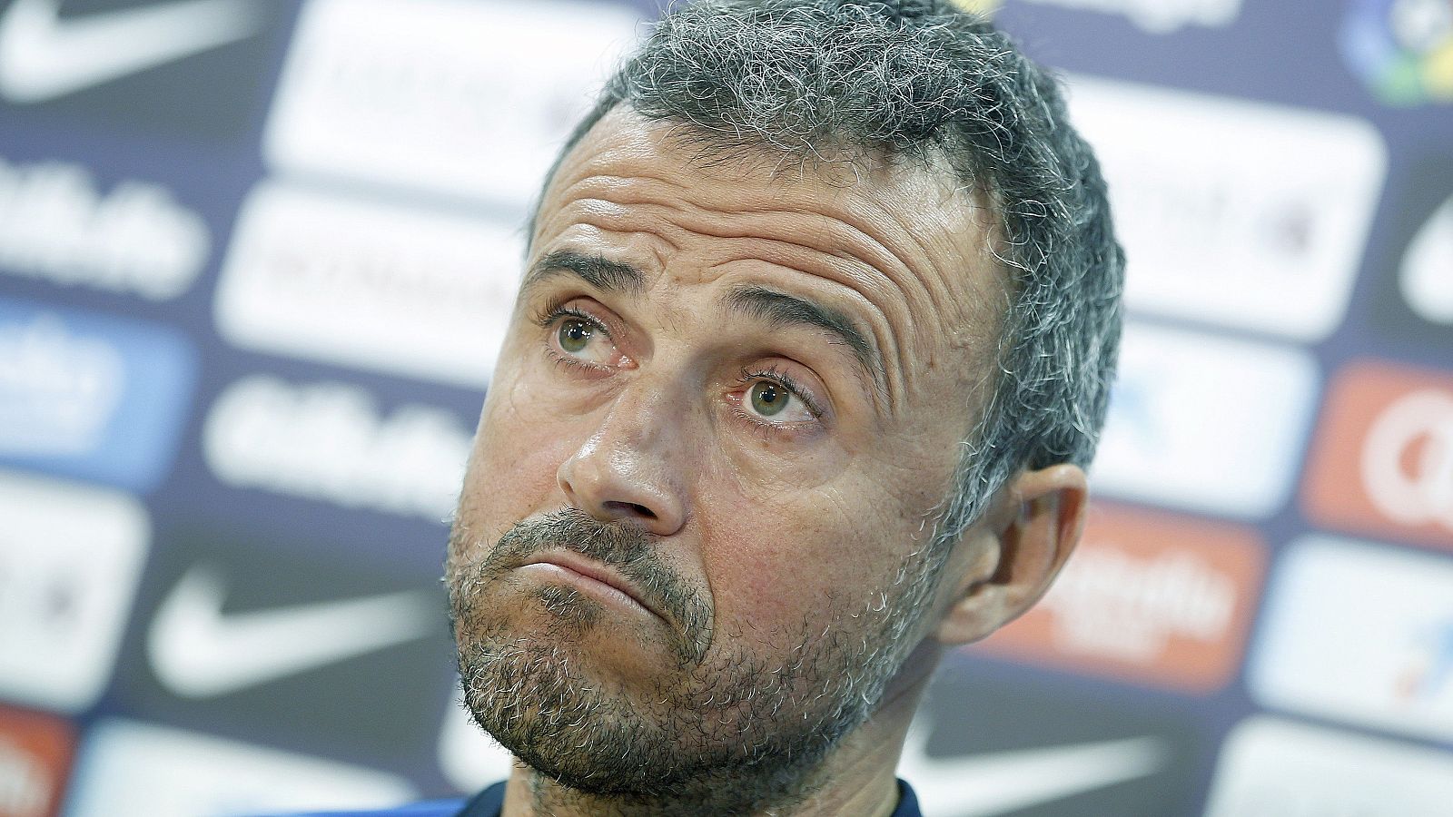 Luis Enrique, en rueda de prensa.